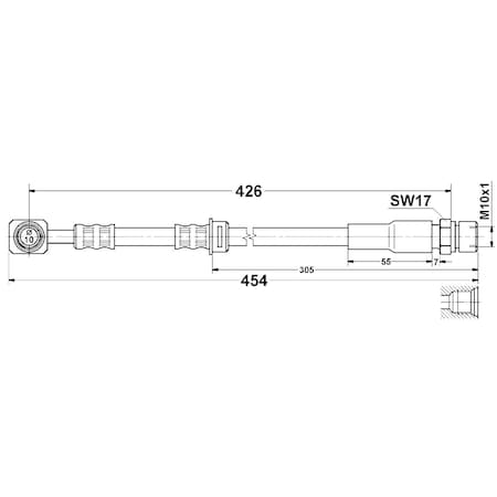 Ate Brake Hose, 331313 331313